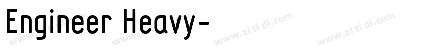 Engineer Heavy字体转换
